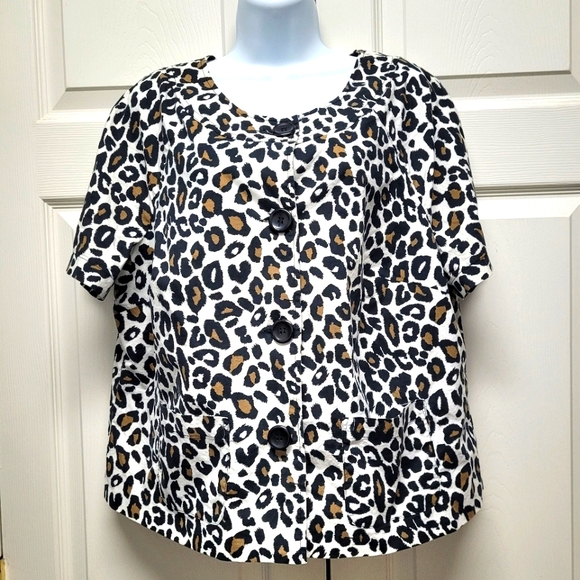 Notations Woman Animal Print Jacket - Picture 1 of 8